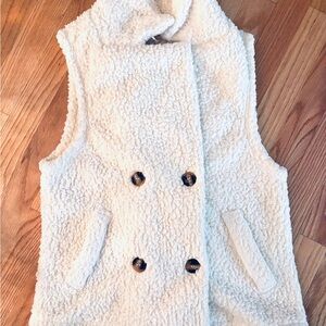 Cozy Cream Sherpa Vest